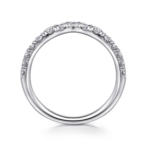Gabriel & Co. Devoted Chambery Classic Curved Diamond Wedding Band (0.48 ct. tw.)