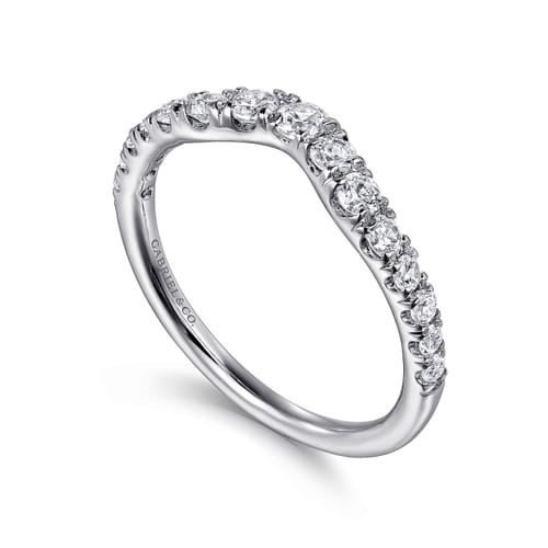 Gabriel & Co. Devoted Chambery Classic Curved Diamond Wedding Band (0.48 ct. tw.)