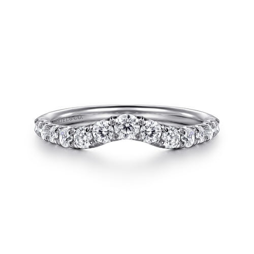 Gabriel & Co. Devoted Chambery Classic Curved Diamond Wedding Band (0.48 ct. tw.)