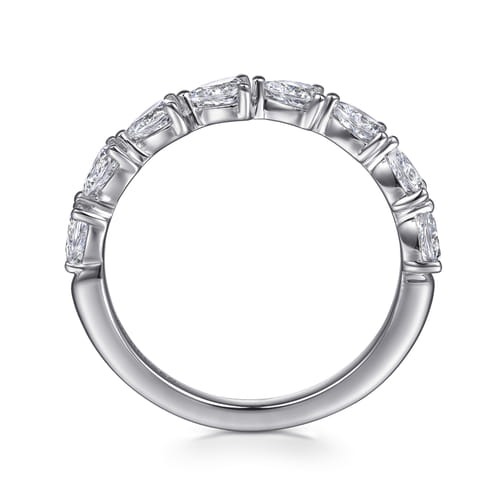 Gabriel & Co. Devoted Contemporary East West Pear Diamond Wedding Band (0.65 ct. tw.)