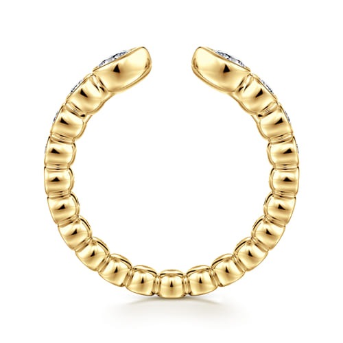 Gabriel & Co. Devoted Contemporary Bezel Open Wedding Band (0.48 ct. tw.)
