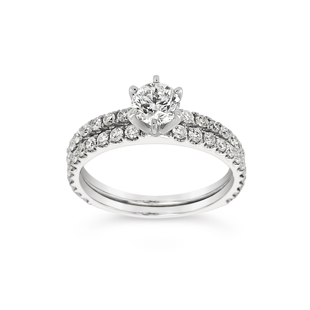 Yes By Martin Binder Diamond Engagement Ring Set (1.36 Ct. Tw.)