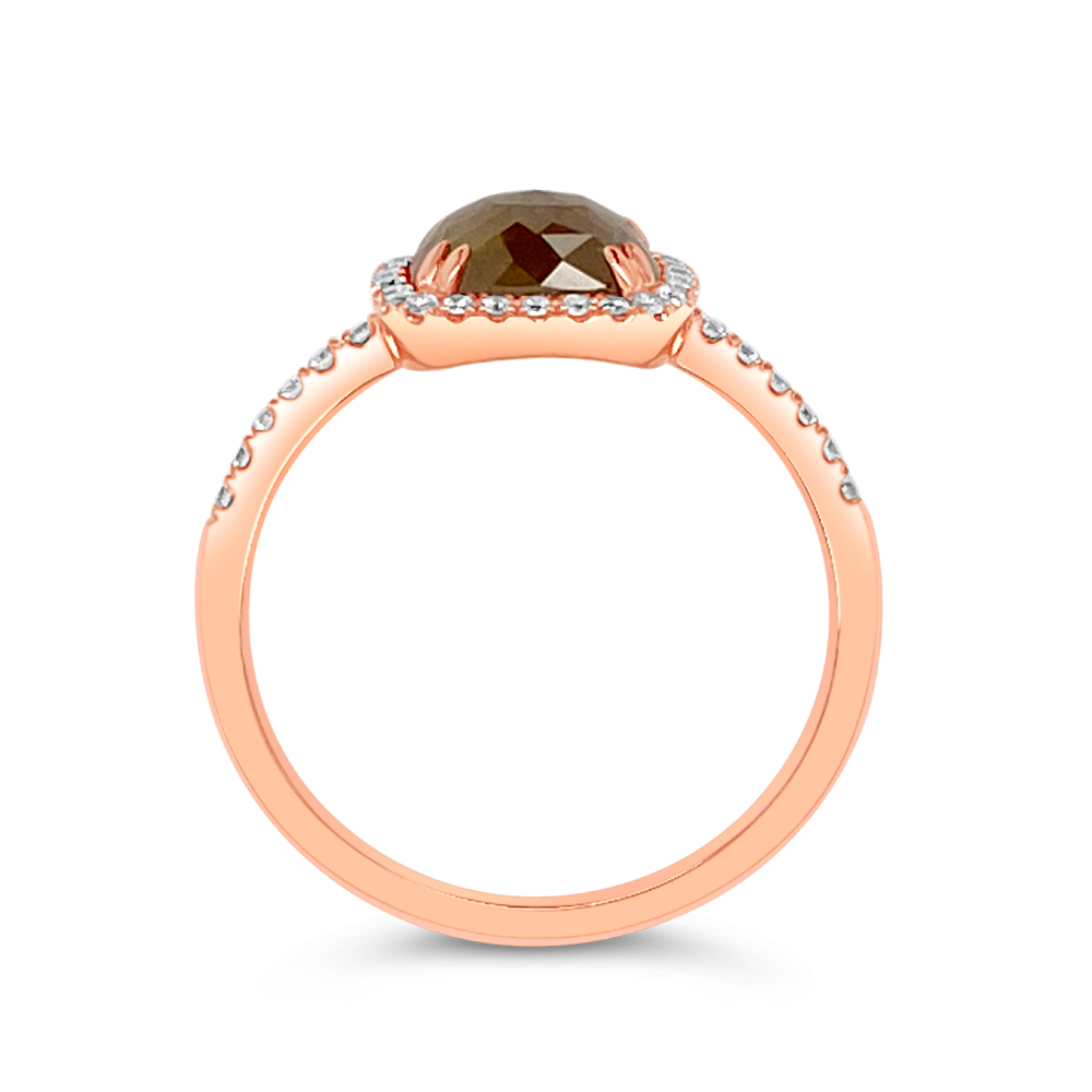 Clara By Martin Binder Salt & Pepper Halo Diamond Ring (1.59 Ct. Tw.)