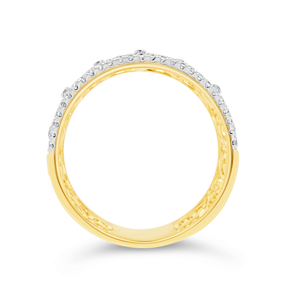 Clara By Martin Binder Wide Diamond Cigar Ring (0.40 Ct. Tw.)