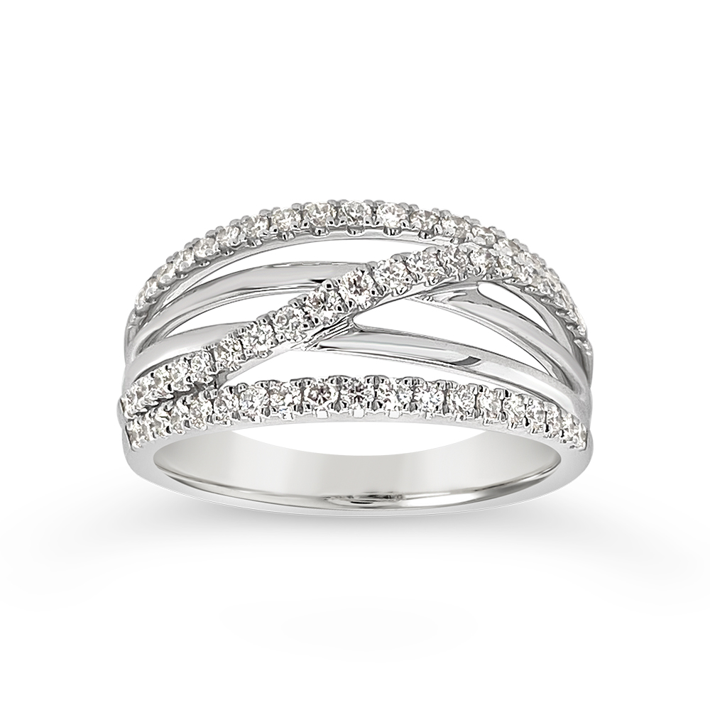 Clara By Martin Binder Diamond Criss Cross Ring (0.40 Ct. Tw.)