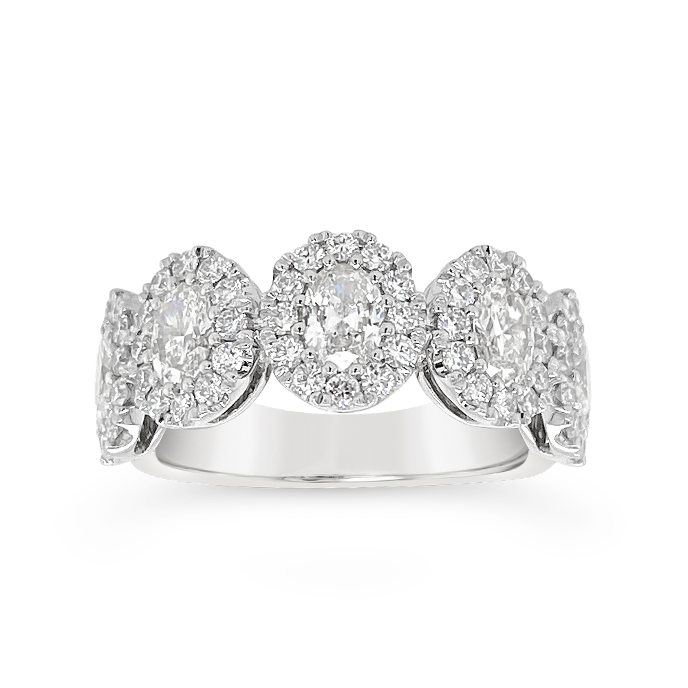 Clara By Martin Binder Diamond Oval Halo Ring (1.64 Ct. Tw.)