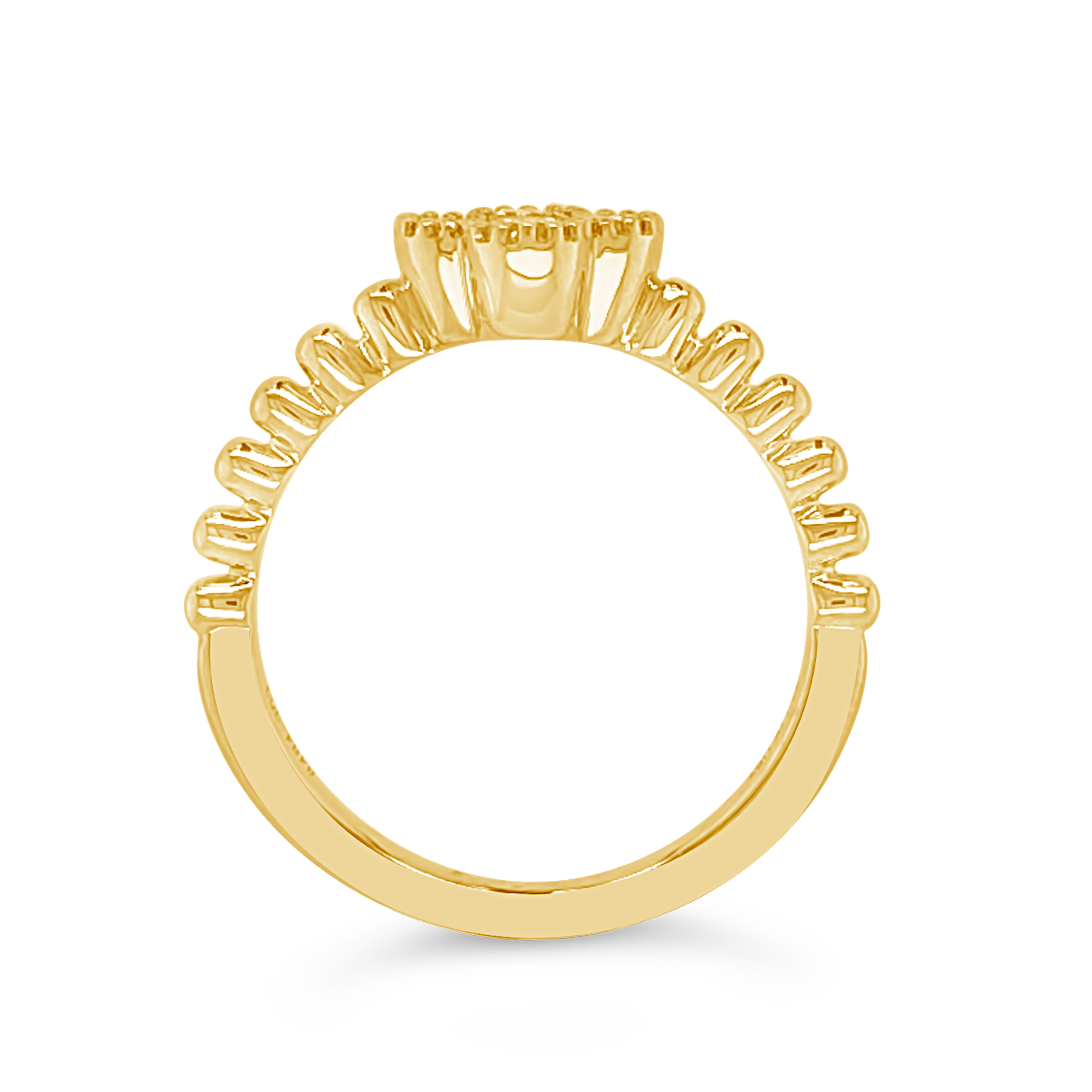 Clara By Martin Binder Diamond Flower Beaded Ring (0.50 Ct. Tw.)