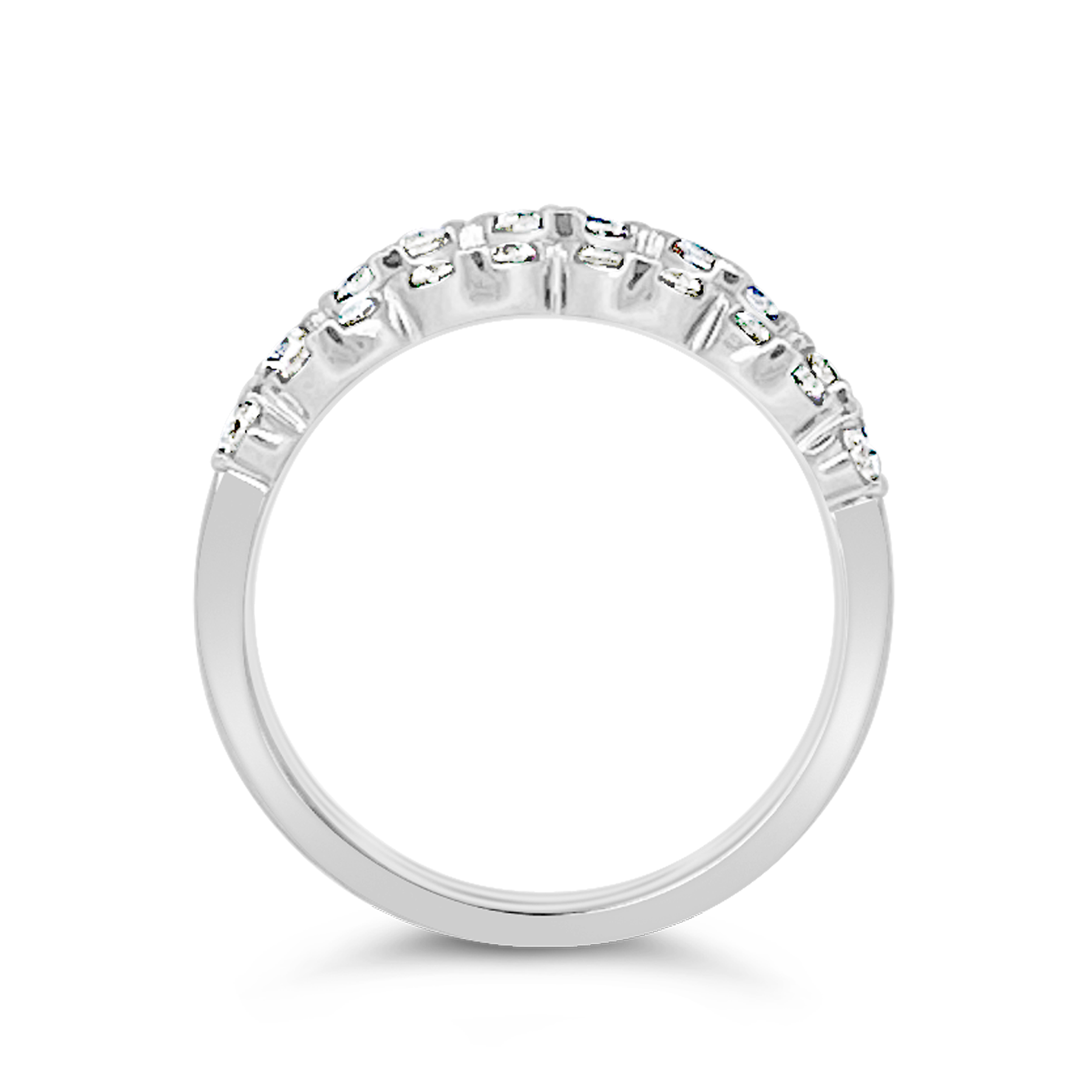 Clara By Martin Binder Three Row Diamond Ring (0.69 Ct. Tw.)