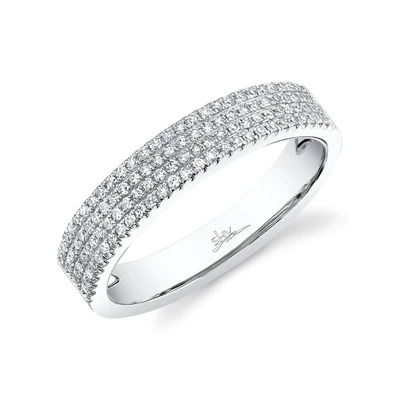 Shy Creation Diamond Pave Band Ring (0.29 Ct)