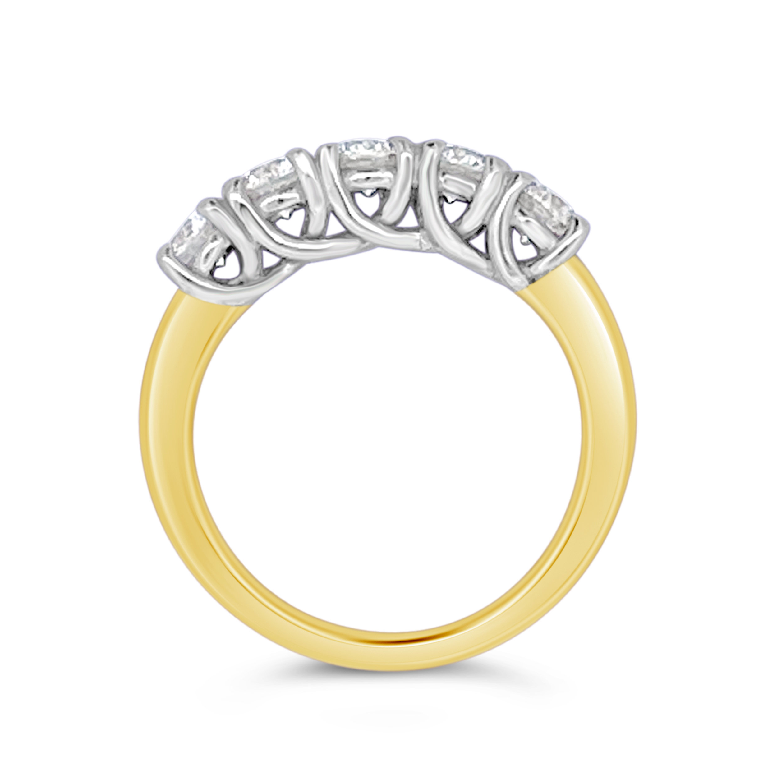 Clara By Martin Binder 5 Stone Diamond Anniversary Ring (1.17 Ct. Tw.)