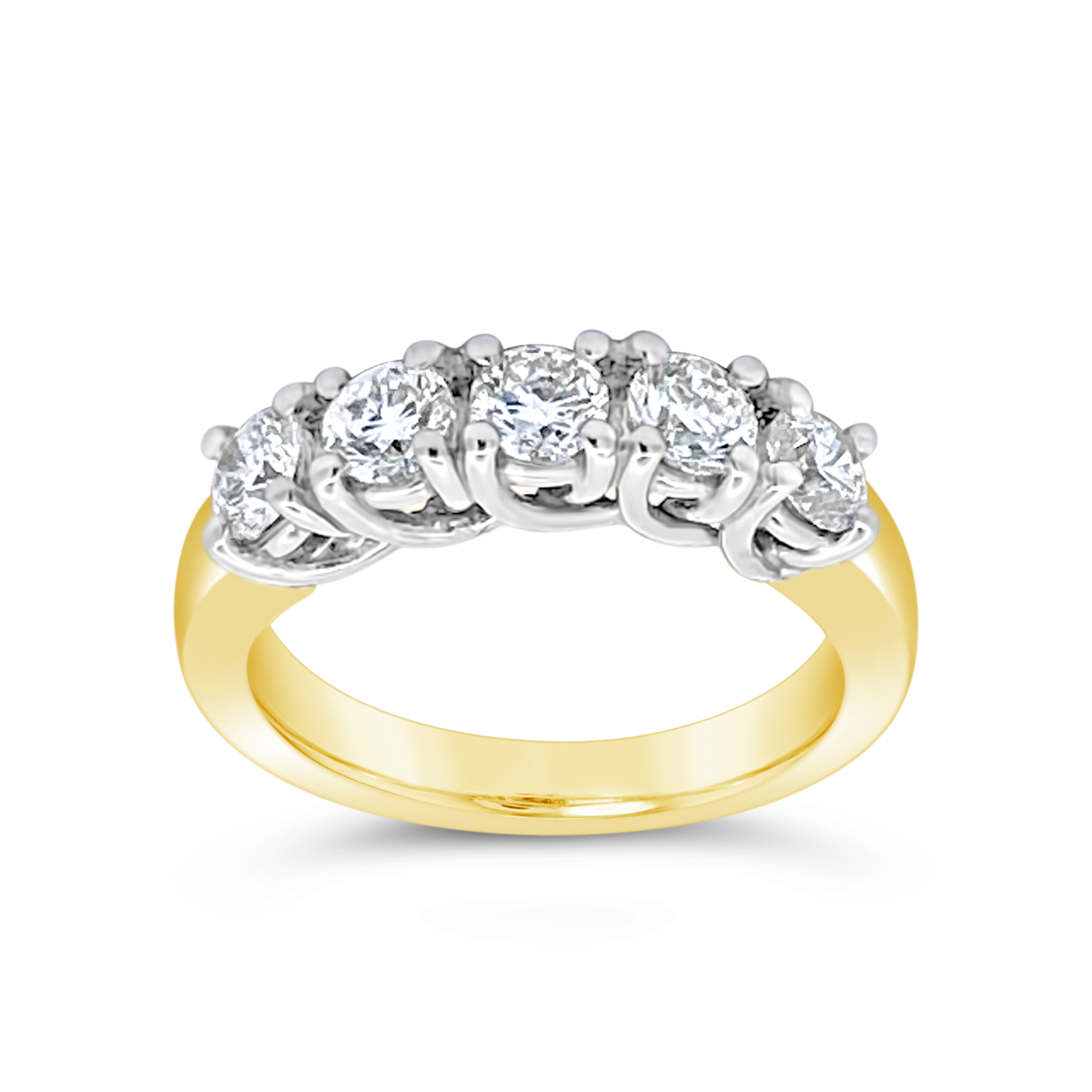 Clara By Martin Binder 5 Stone Diamond Anniversary Ring (1.17 Ct. Tw.)