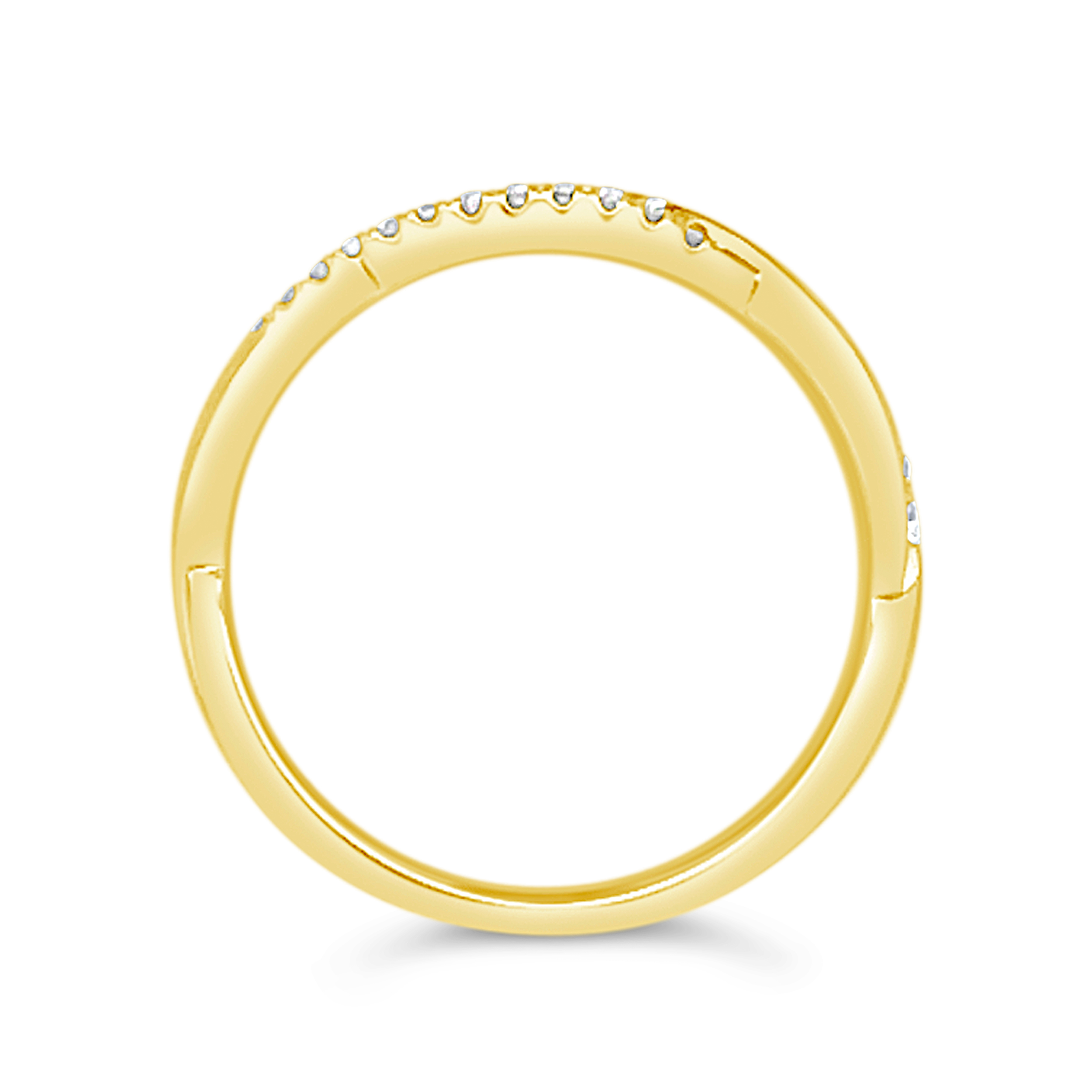 Clara By Martin Binder Diamond Twist Stackable Ring (0.11 Ct. Tw.)
