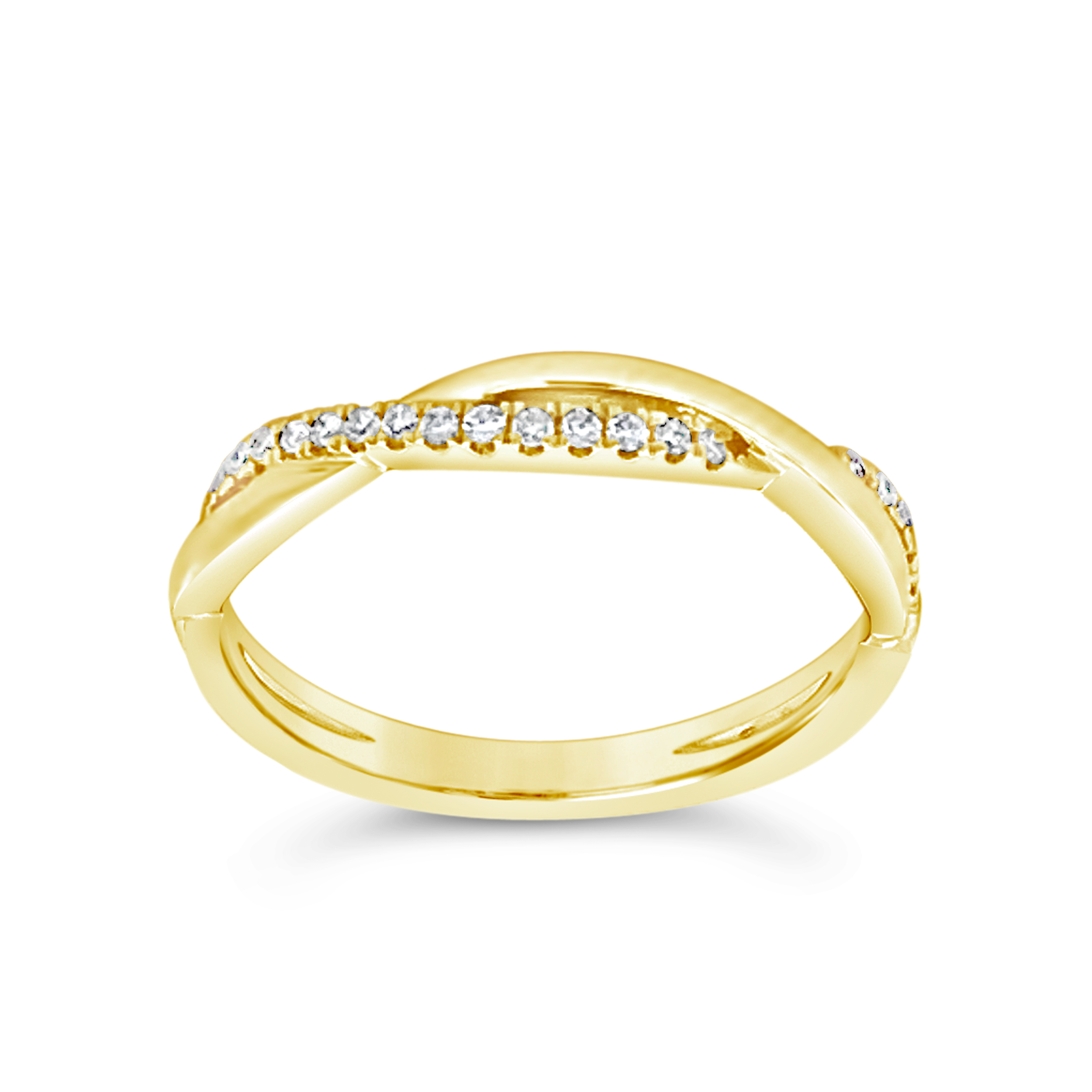 Clara By Martin Binder Diamond Twist Stackable Ring (0.11 Ct. Tw.)