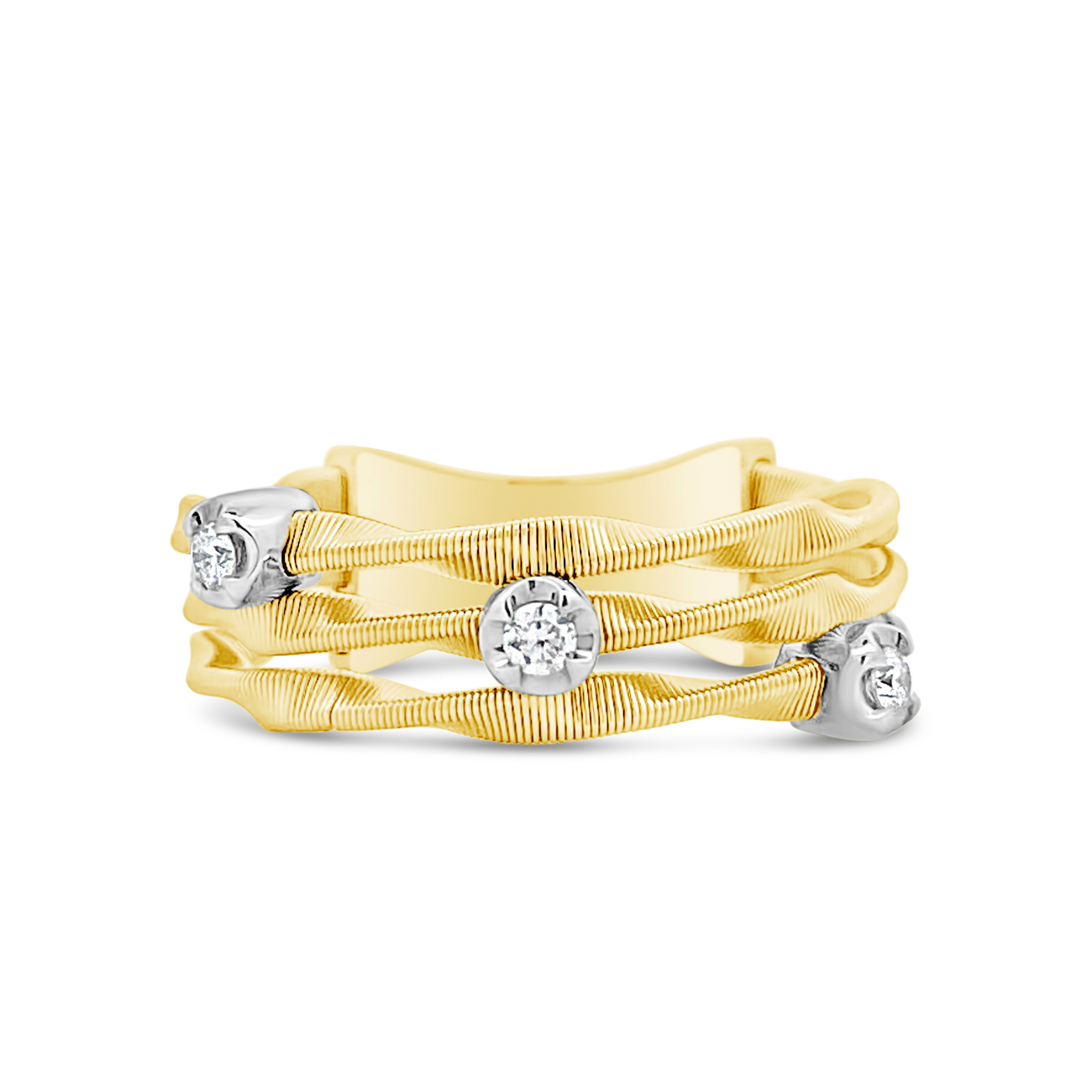 Clara By Martin Binder Multi-row Diamond Ring (0.08 Ct. Tw.)
