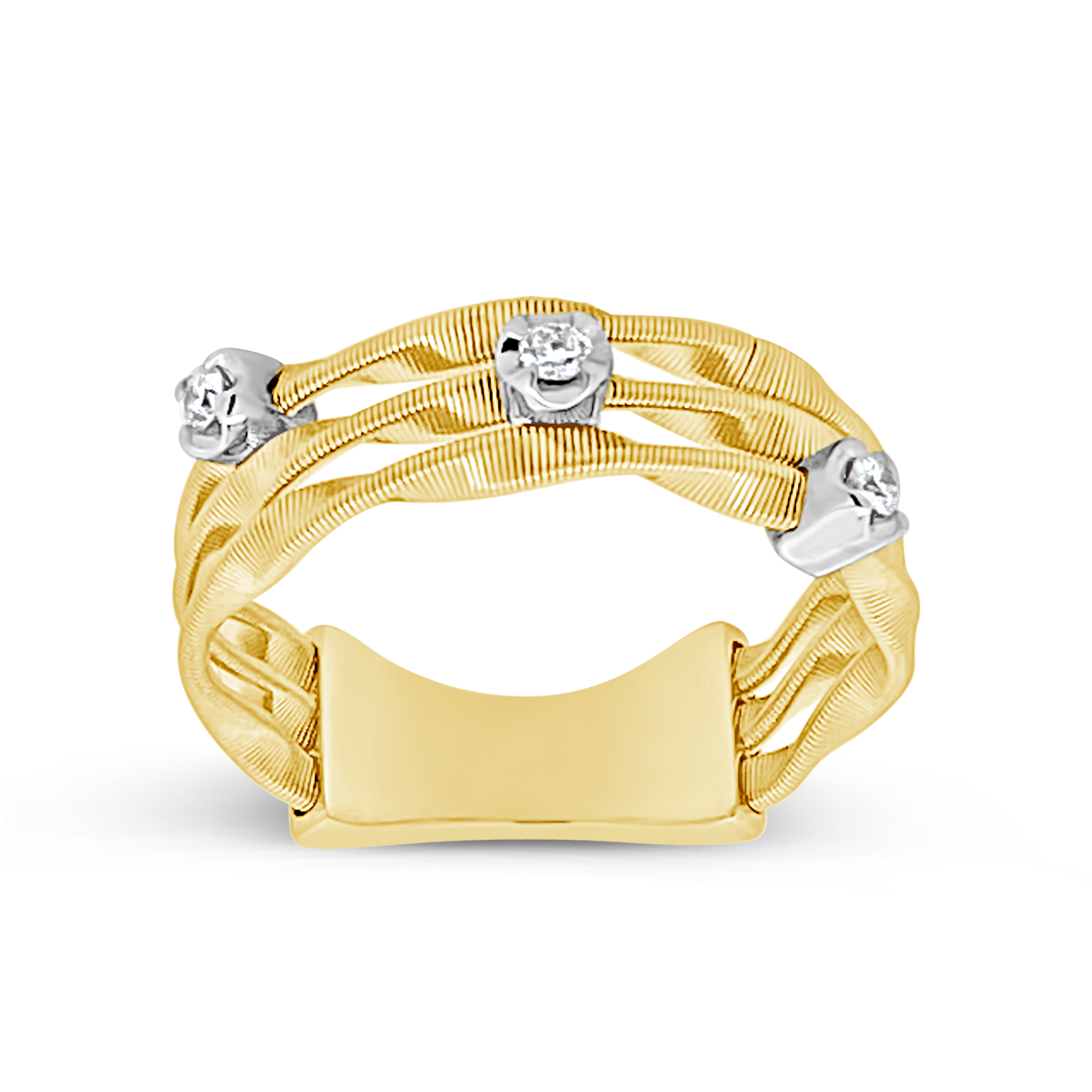 Clara By Martin Binder Multi-row Diamond Ring (0.08 Ct. Tw.)