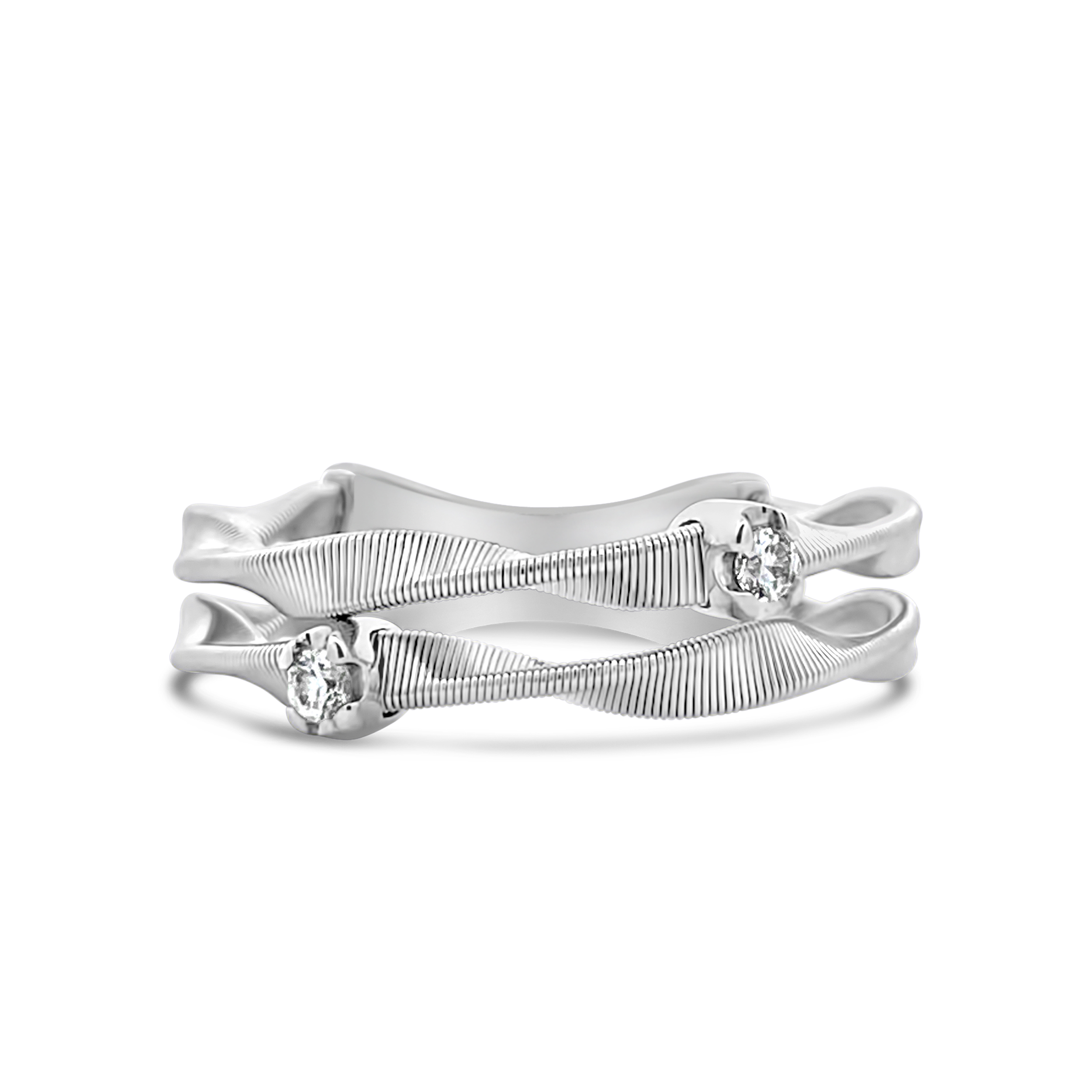 Clara By Martin Binder Multi-row Diamond Ring (0.06 Ct. Tw.)