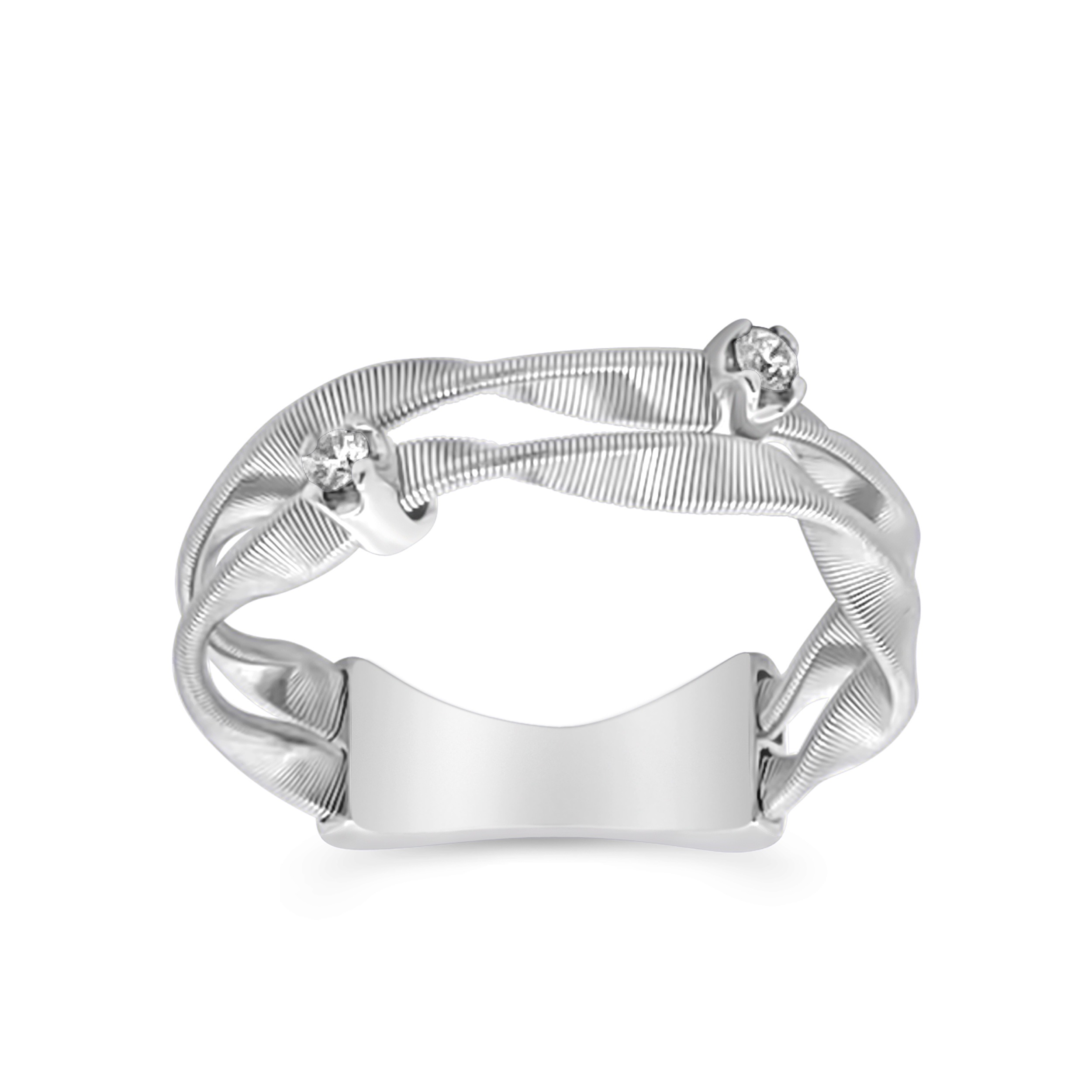Clara By Martin Binder Multi-row Diamond Ring (0.06 Ct. Tw.)