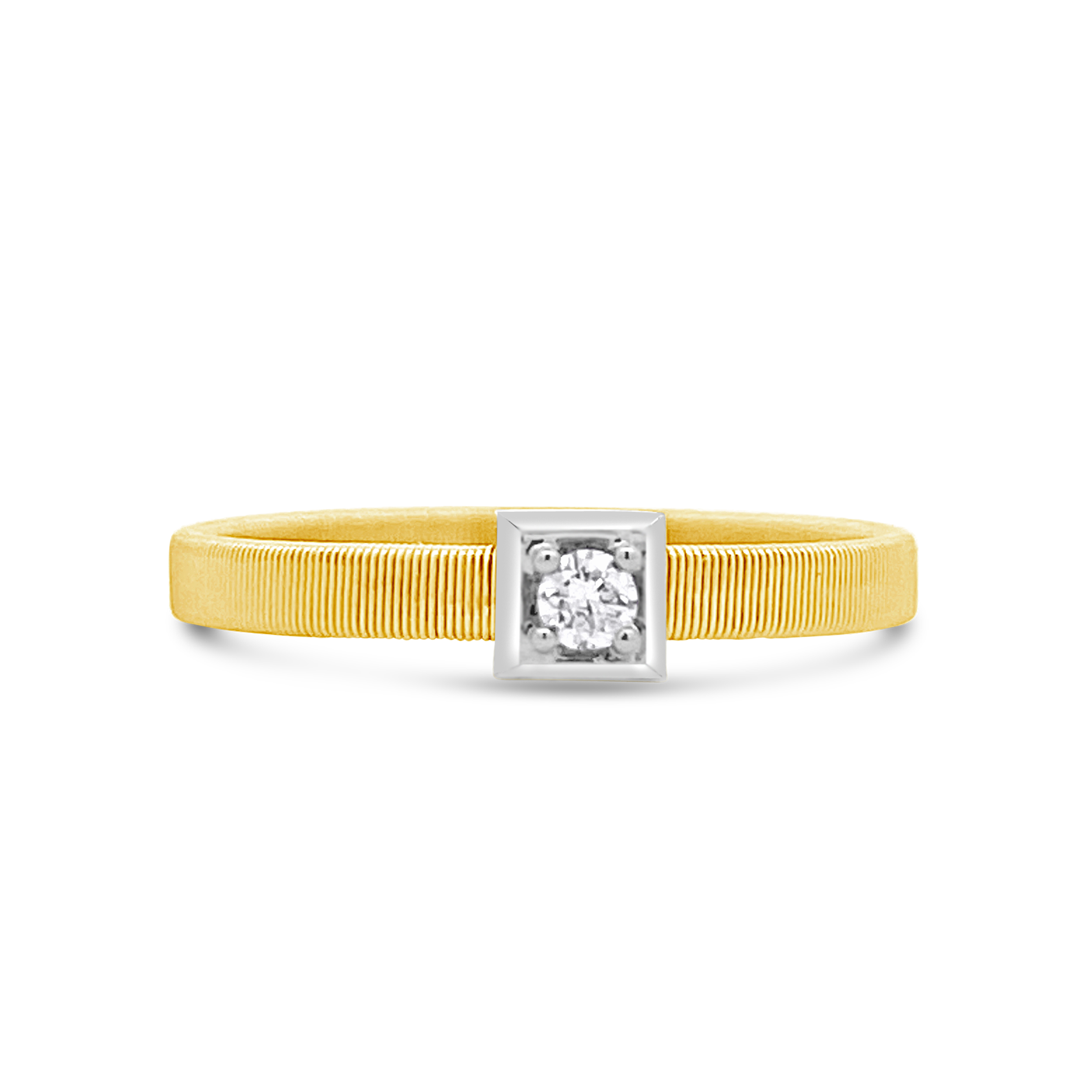Clara By Martin Binder Textured Flexible Diamond Ring (0.05 Ct. Tw.)
