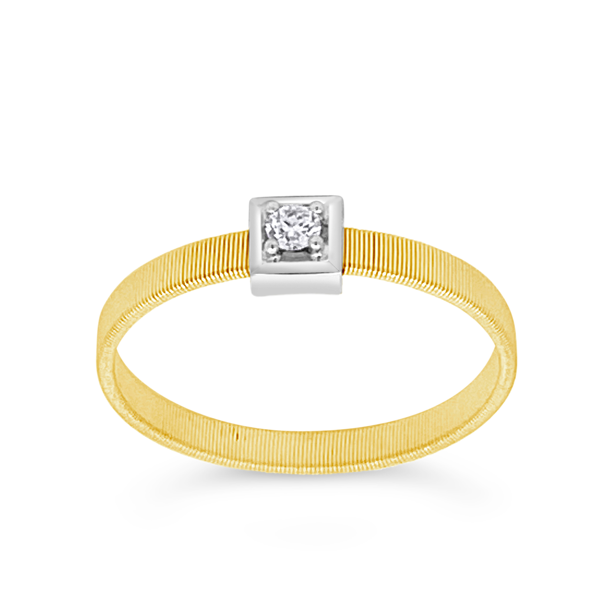 Clara By Martin Binder Textured Flexible Diamond Ring (0.05 Ct. Tw.)