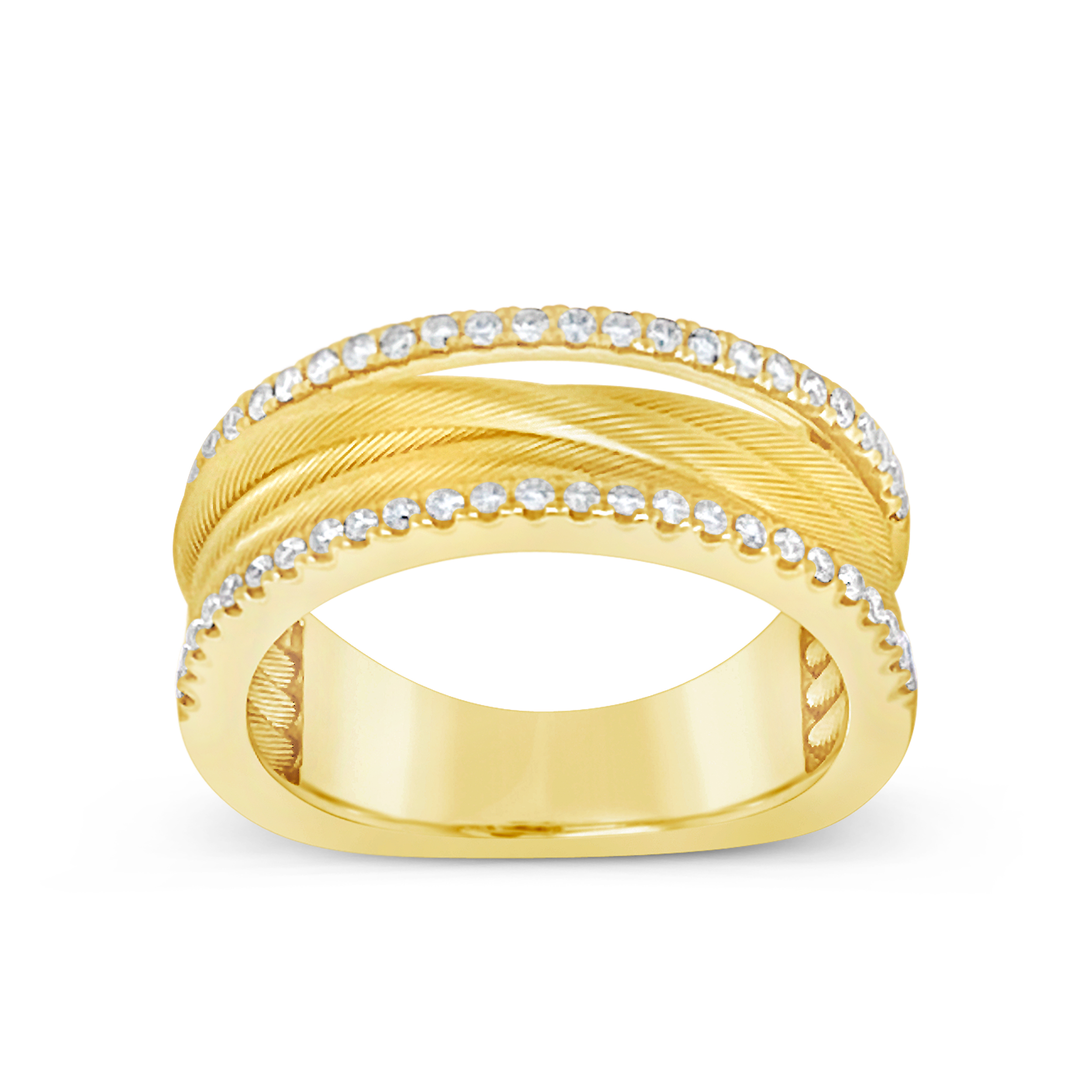 Clara By Martin Binder Multi Row Diamond Ring (0.29 Ct. Tw.)