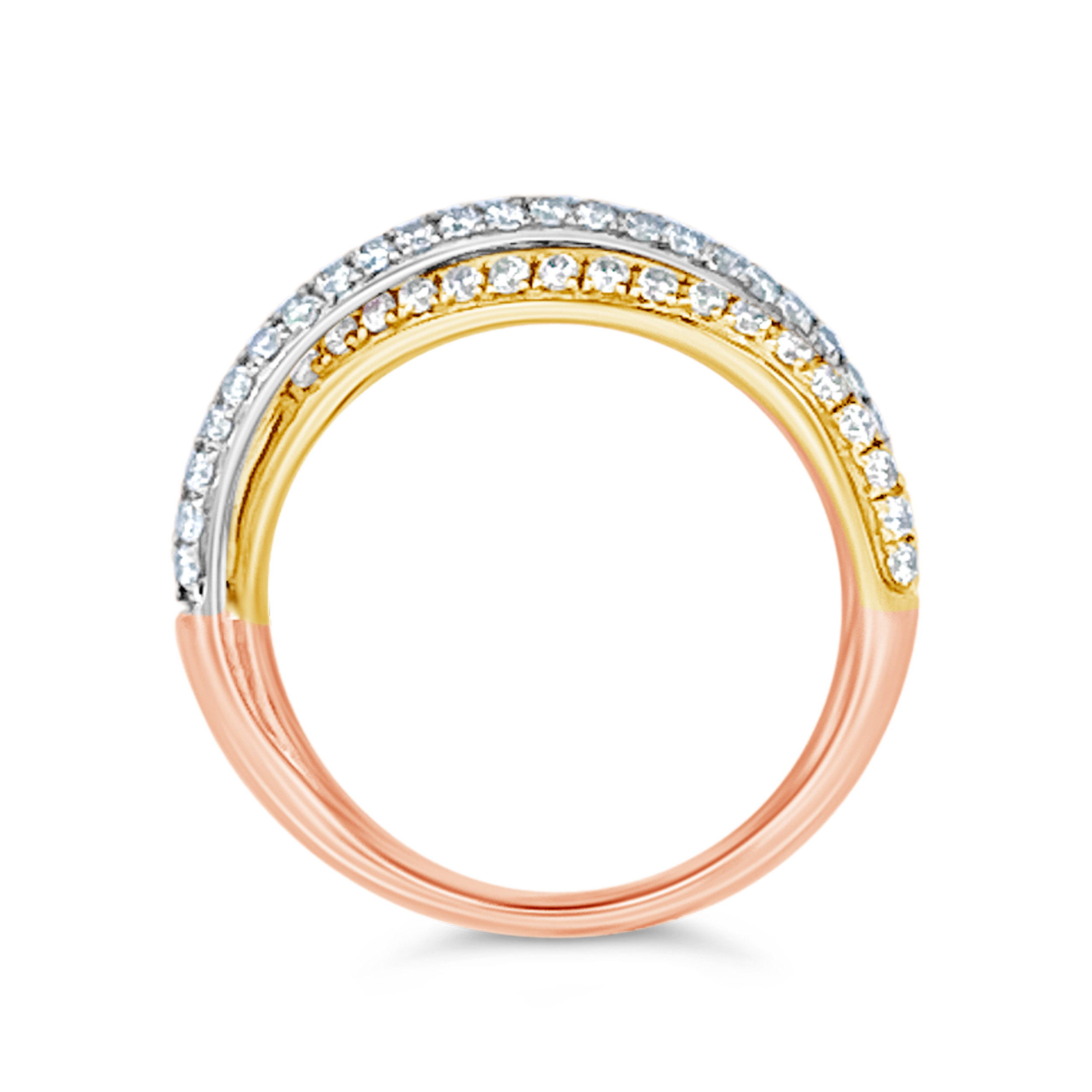 Clara By Martin Binder Tri-tone Diamond Ring (1.20 Ct. Tw.)