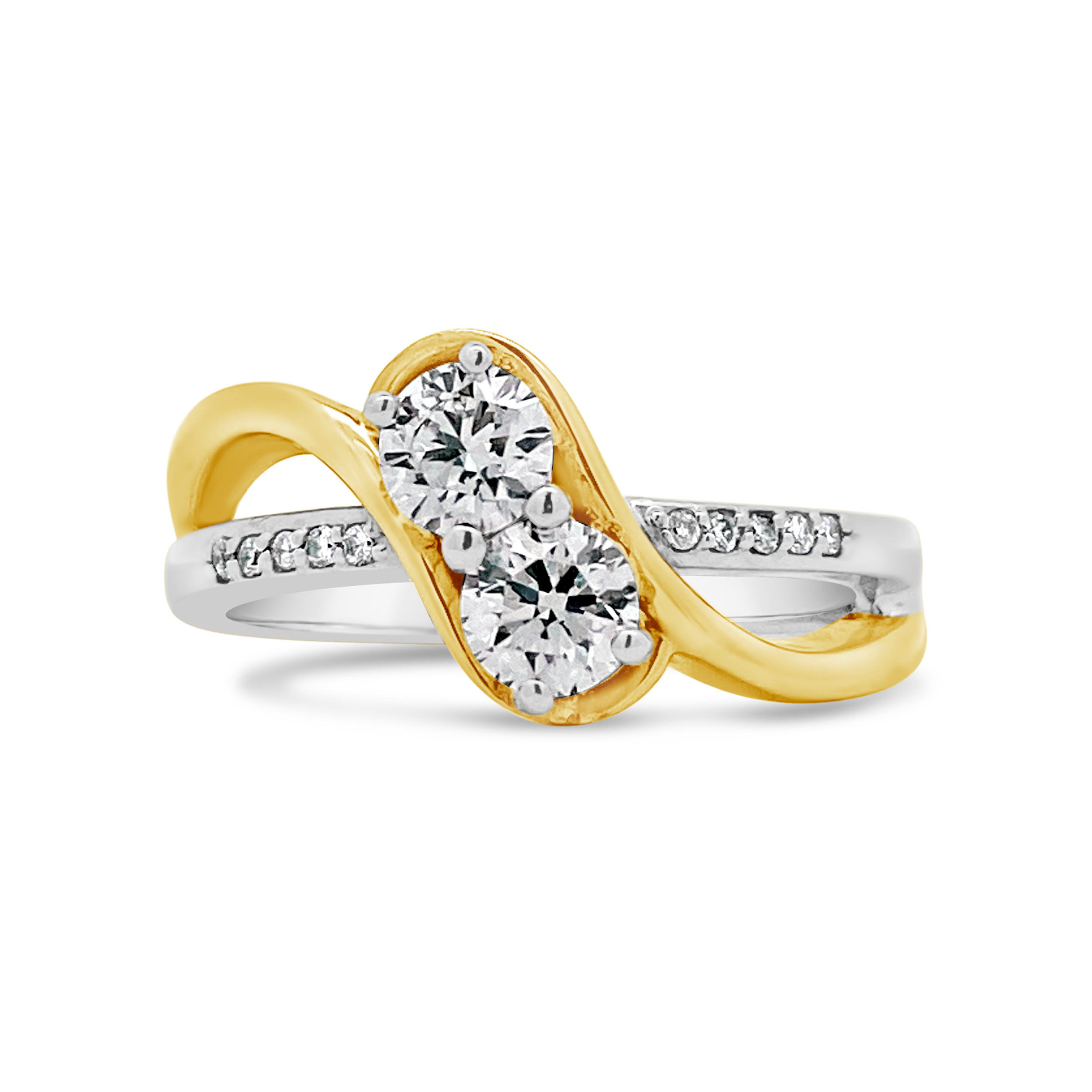 Estate by Martin Binder Two-Stone Ever Us Diamond Ring (0.69 ct. tw.)