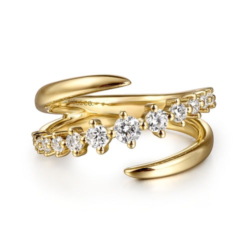 Gabriel & Co. Kaslique Diamond Bypass Ring (0.50 ct. tw.)