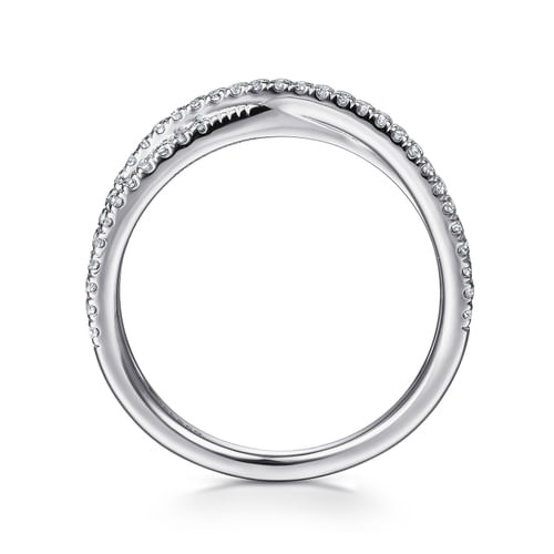 Gabriel & Co. Stackable Criss Cross Diamond Ring