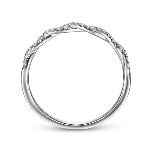 Gabriel & Co. Lusso Twisted Daimond Band Ring
