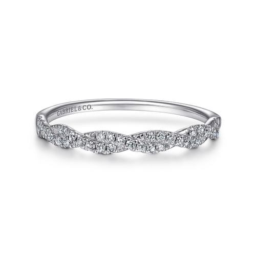 Gabriel & Co. Lusso Twisted Daimond Band Ring