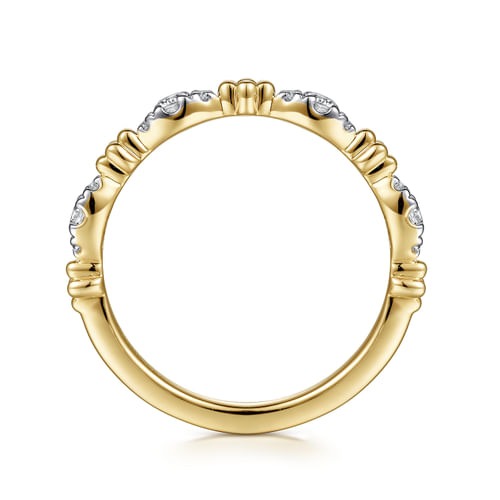 Gabriel & Co. Stackable Diamond Marquise Shape Bujukan Ring
