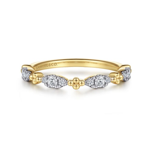 Gabriel & Co. Stackable Diamond Marquise Shape Bujukan Ring