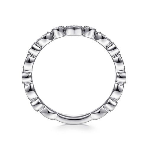 Gabriel & Co. Stackable Marquise & Round Station Diamond Ring