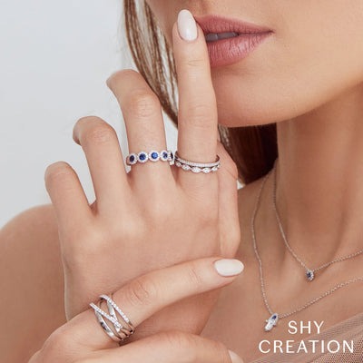 Shy Creation Kate Diamond Bridge Ring