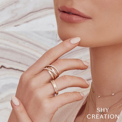 Shy Creation Kate Diamond Bridge Ring