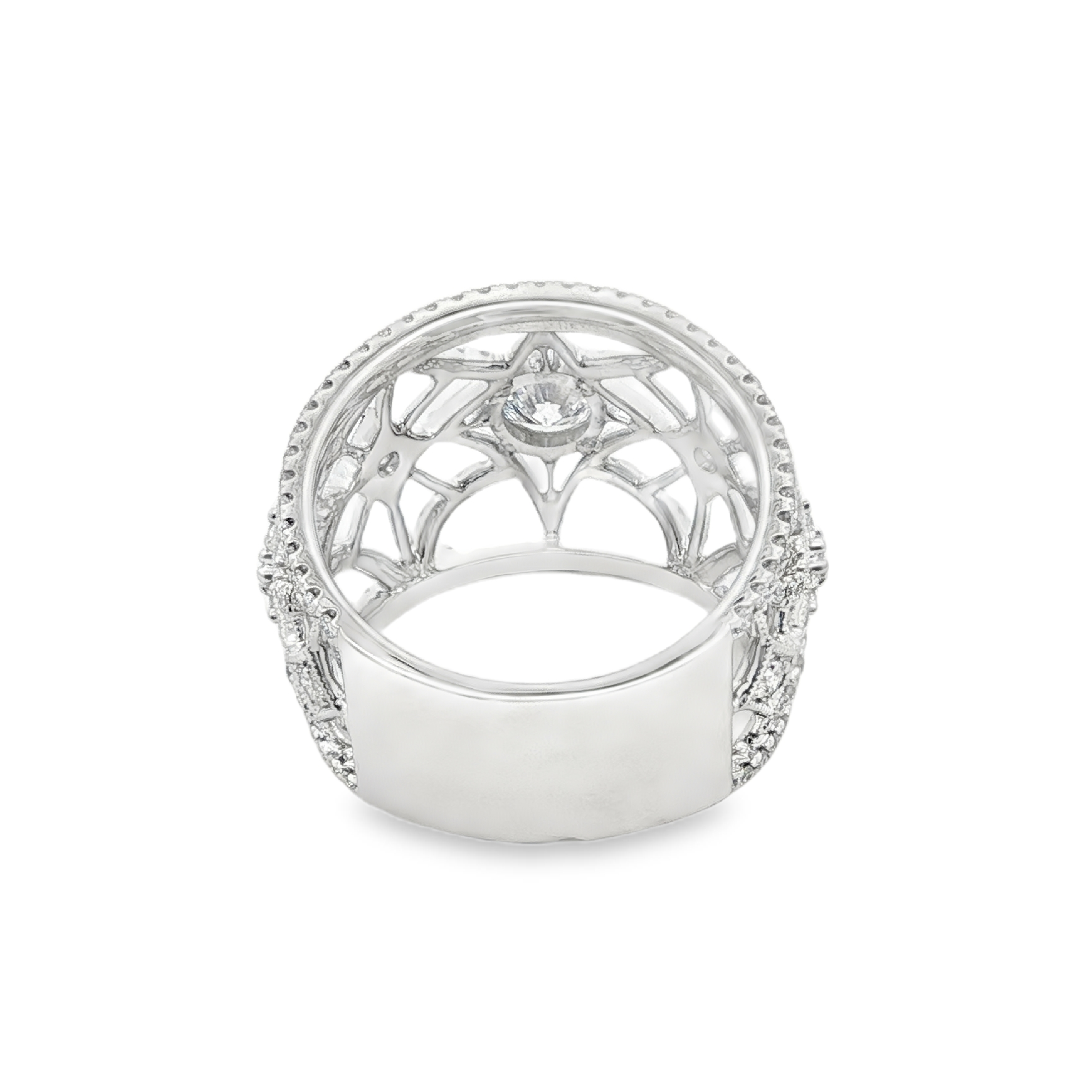 Estate by Martin Binder Wide Diamond Filigree Ring (1.51 ct. tw.)