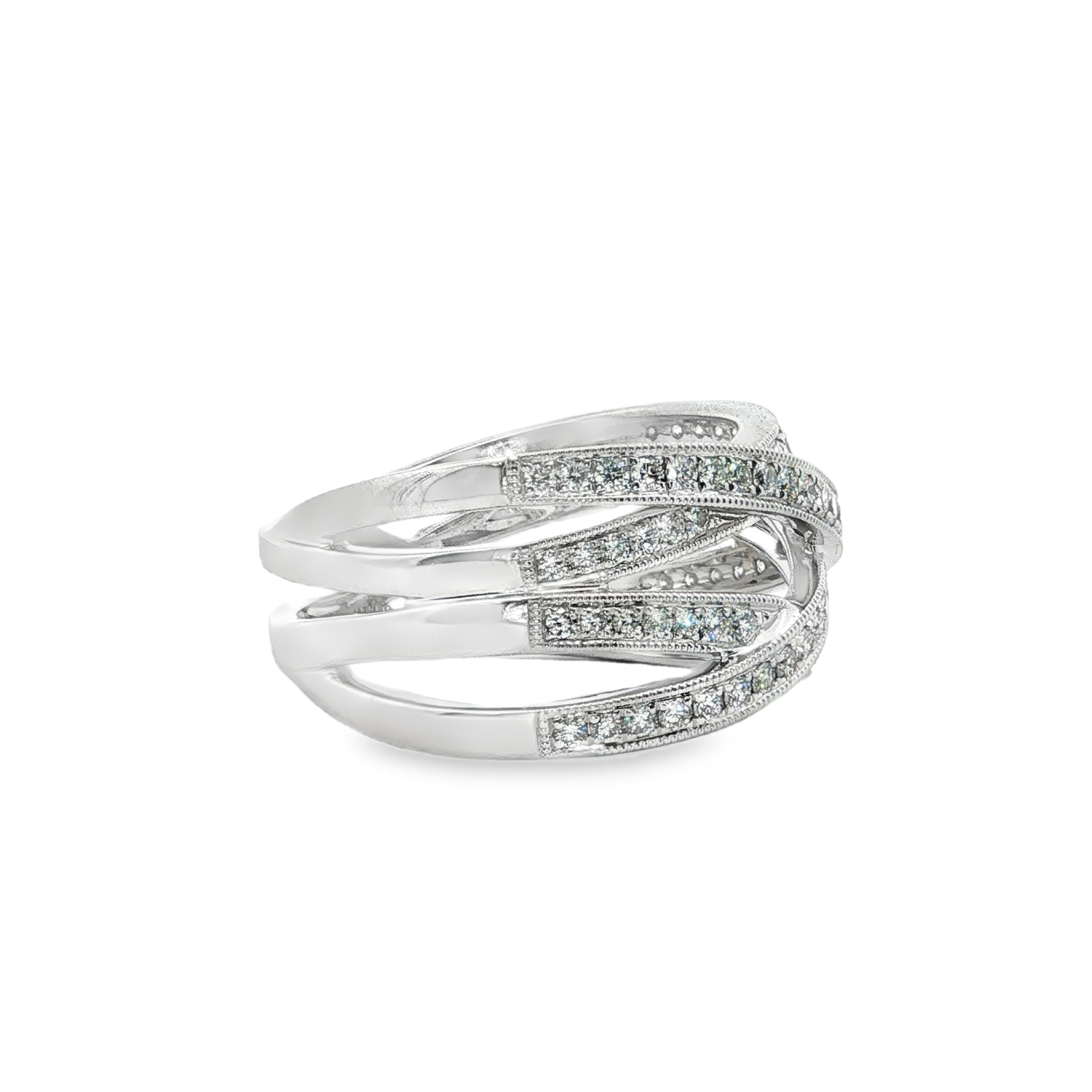 Clara by Martin Binder Diamond Criss Cross Ring (0.86 ct. tw.)