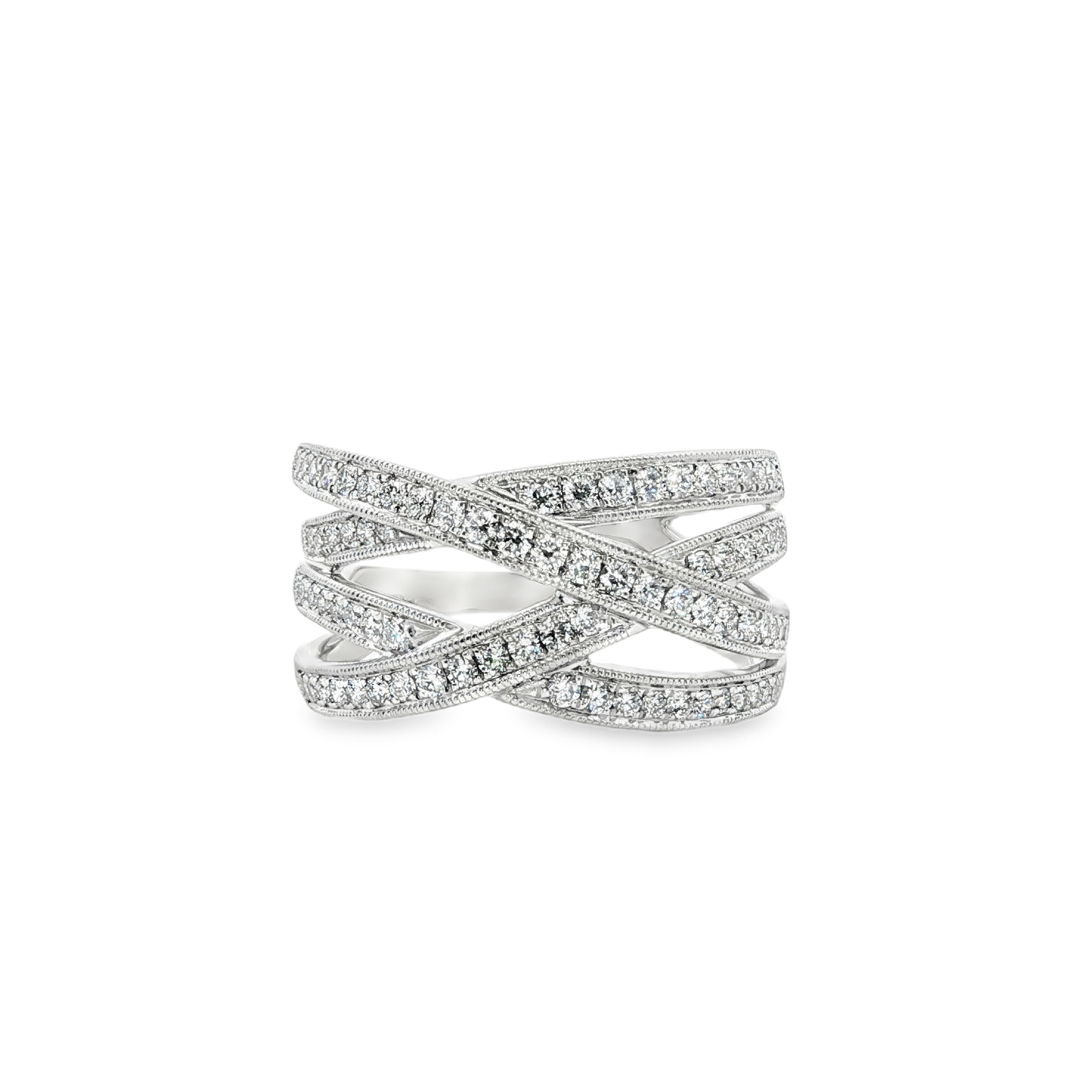 Clara by Martin Binder Diamond Criss Cross Ring (0.86 ct. tw.)