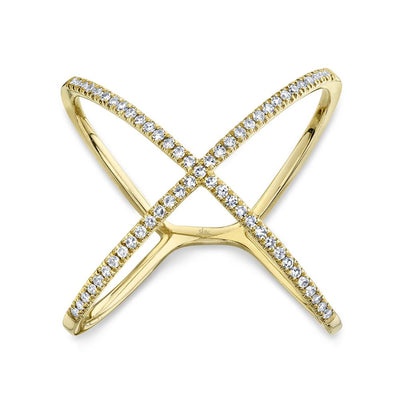 Shy Creation Kate Diamond X Ring