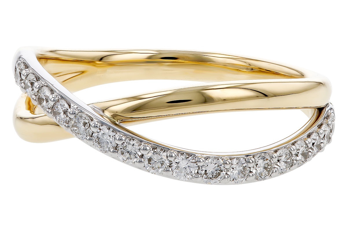 Allison Kaufman Two-Tone Diamond Bypass Ring (0.33 ct. tw.)