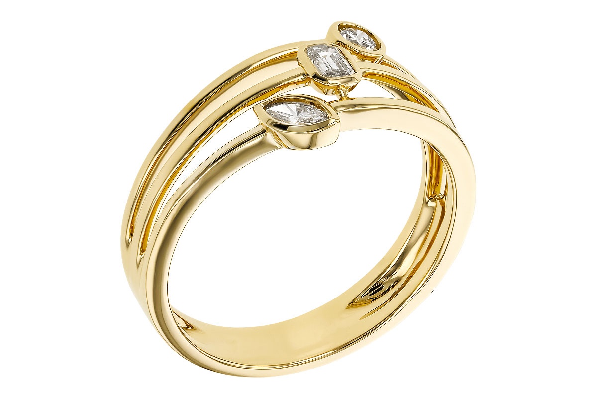 Allison Kaufman Three Station Diamond Bezel Ring (0.24 ct. tw.)