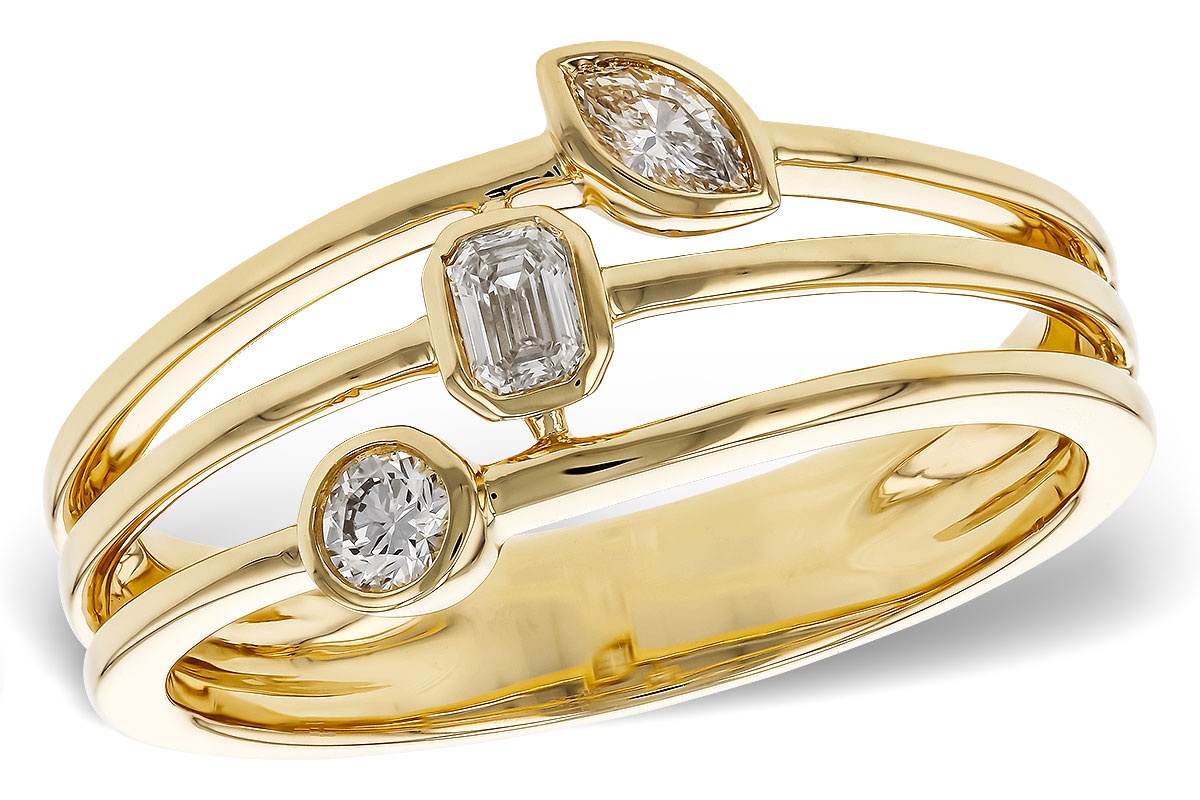 Allison Kaufman Three Station Diamond Bezel Ring (0.24 ct. tw.)