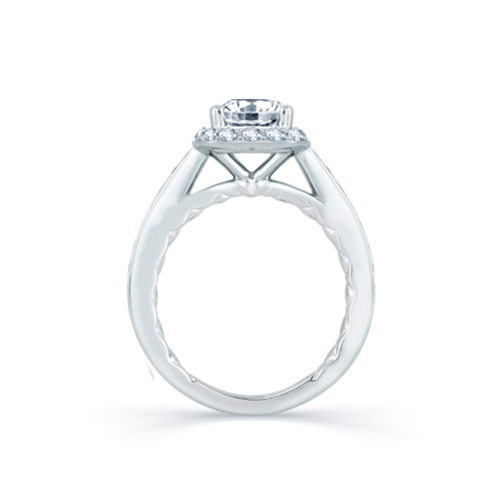 A.jaffe Halo Semi-mount Diamond Engagement Ring