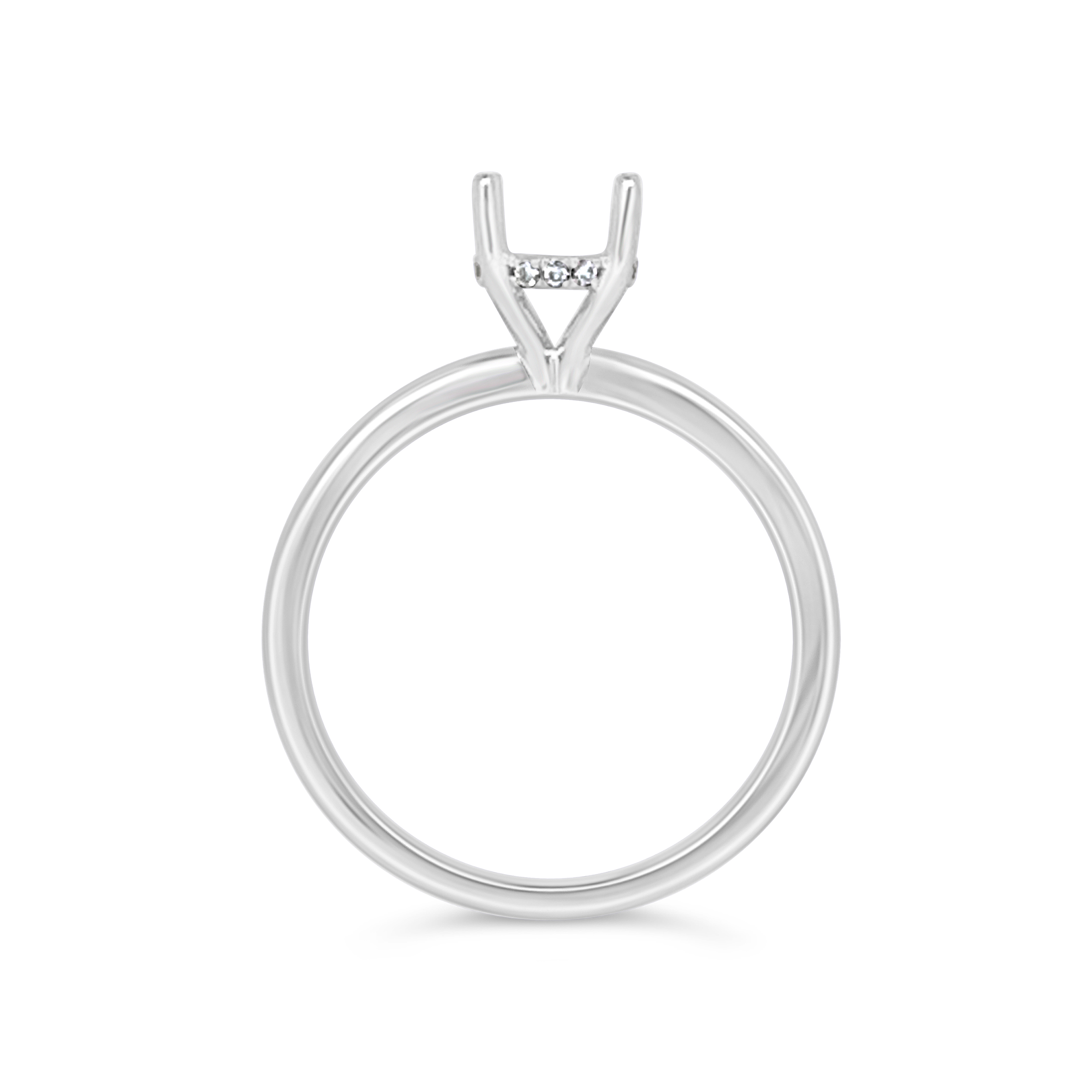 Yes By Martin Binder Platinum Diamond Engagement Ring Mounting (0.04 Ct. Tw.)