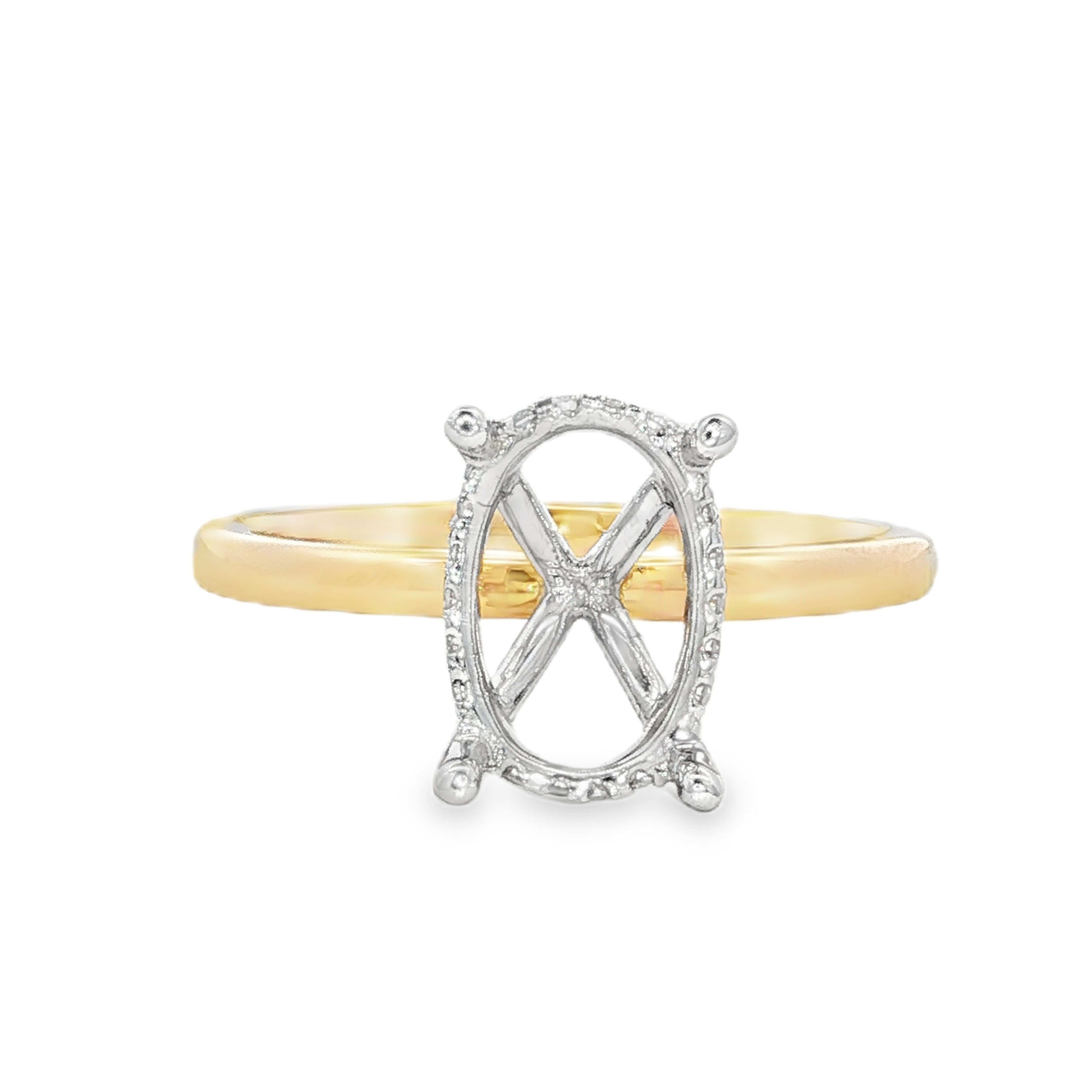 Yes by Martin Binder Oval Engagement Ring Mounting (0.09 ct. tw.)