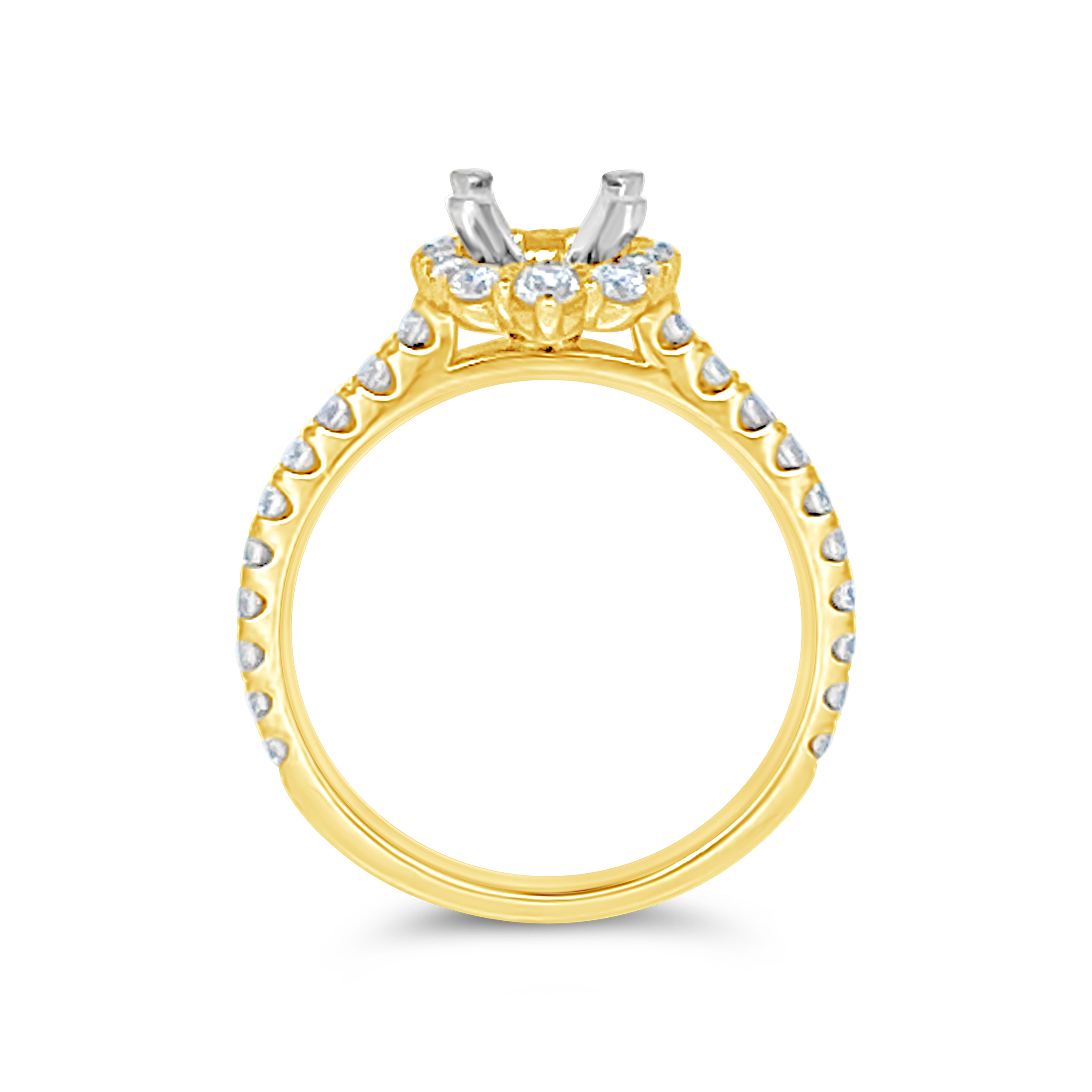 Yes By Martin Binder Oval Engagement Ring Mounting (0.72 Ct. Tw.)