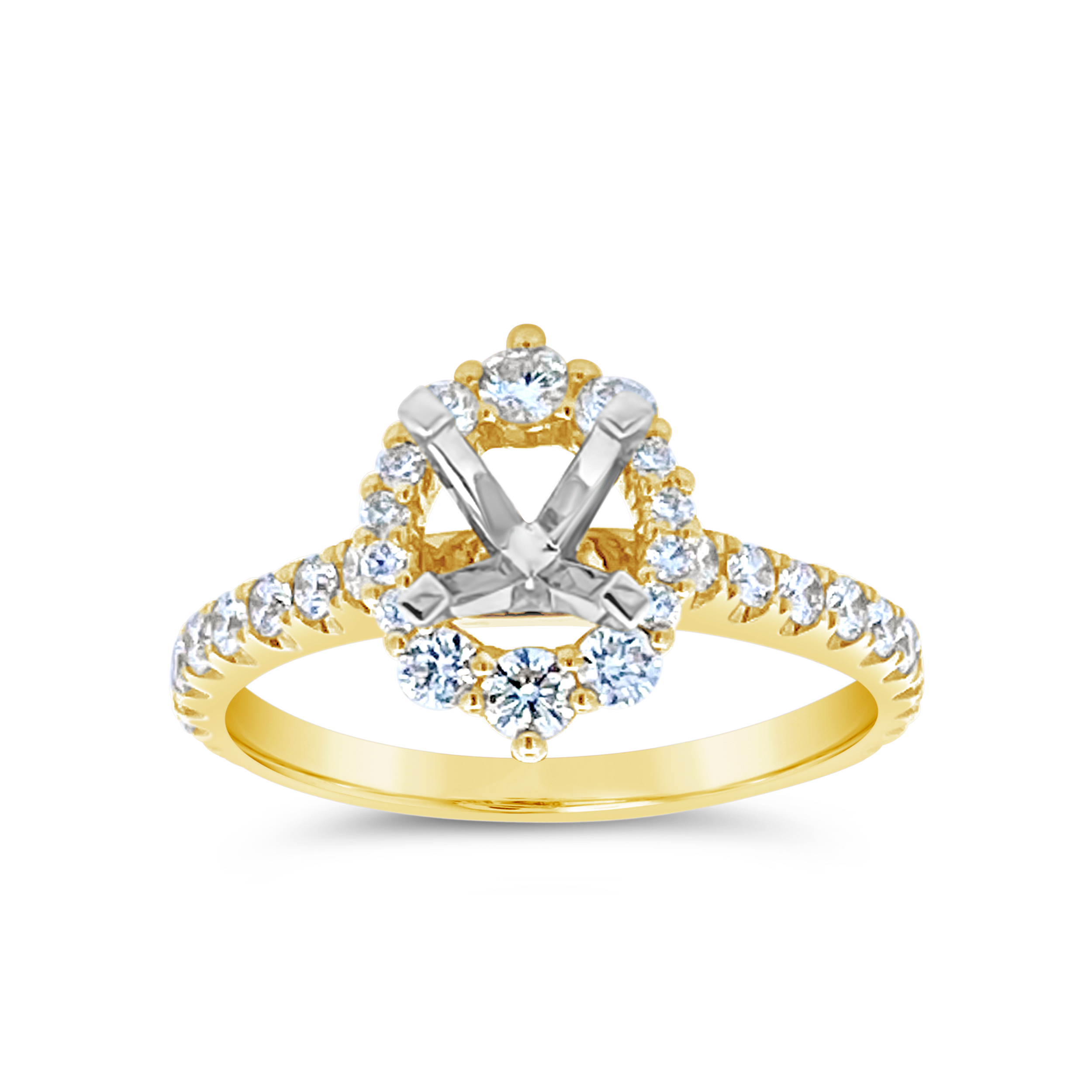 Yes By Martin Binder Oval Engagement Ring Mounting (0.72 Ct. Tw.)