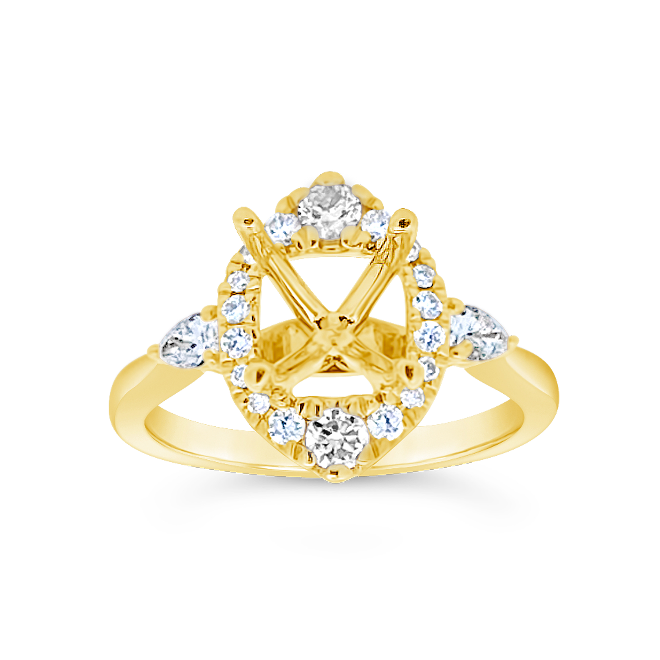 Yes By Martin Binder Oval Engagement Ring Mounting (0.48 Ct. Tw.)