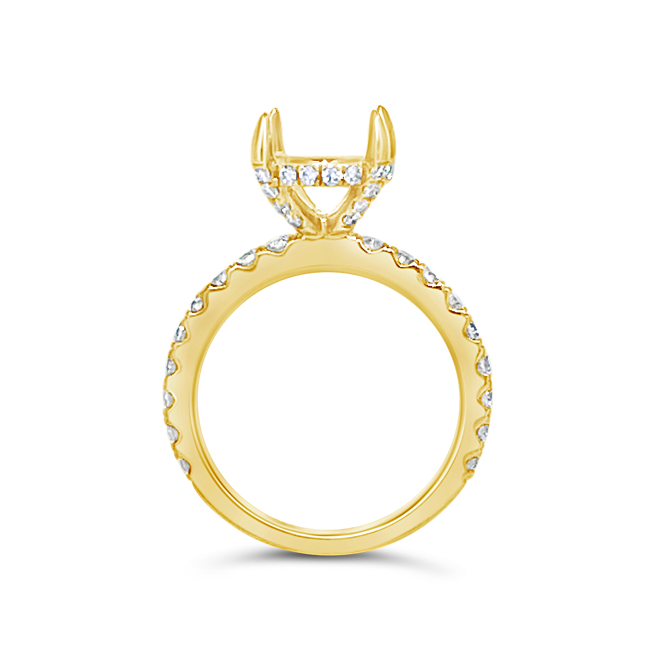 Yes By Martin Binder Semi-mount Oval Engagement Ring (0.87 Ct. Tw.)