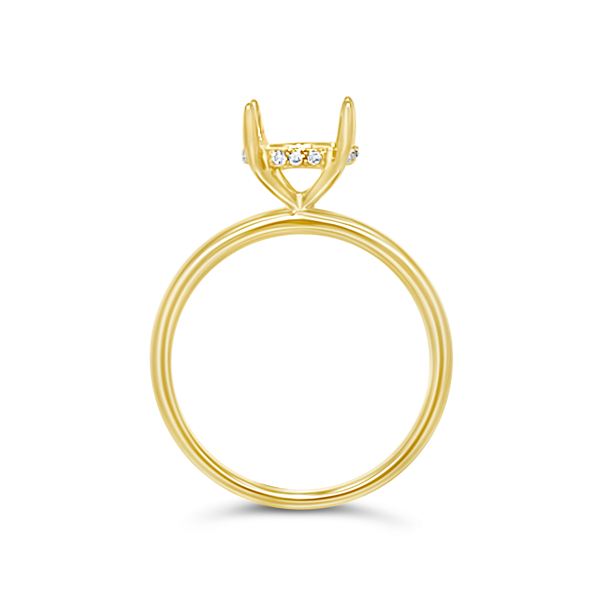 Yes By Martin Binder Semi-mount Solitaire Engagement Ring (0.06 Ct. Tw.)